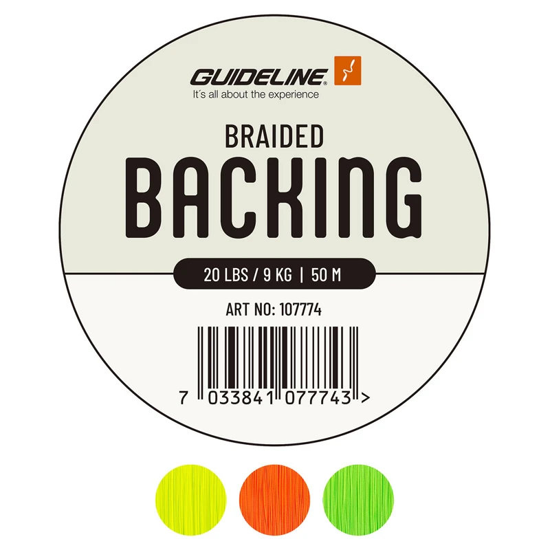 Guideline Braided Backing 20 Lbs 50m Fl. Yellow 3 Guideline Braided Backing 20 Lbs 50m Fl. Yellow