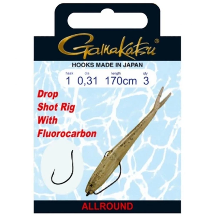 Gamakatsu BKD Drop Shot Rig W39 170cm (3-Pack) 3 Gamakatsu BKD Drop Shot Rig W39 170cm (3-Pack)