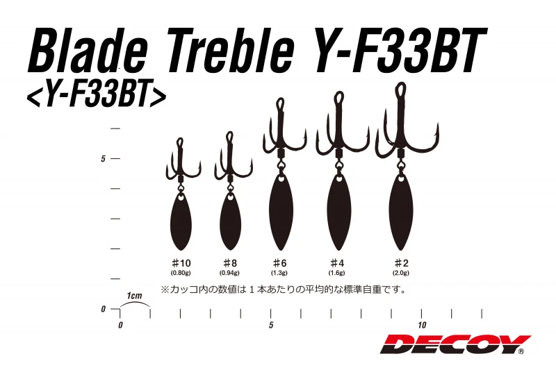 Decoy Blade Treble Y-F33BT 5 Decoy Blade Treble Y-F33BT – Image 3