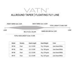VATN Allround Taper WF Enhands Fluglina 5 VATN Allround Taper WF Enhands Fluglina -Daiwa Soldes FLAR4Fr 2