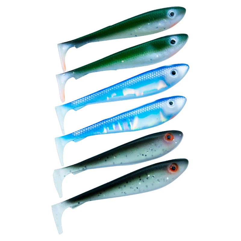 Svartzonker McRubber Shad 9cm Mix (6-pack) 3 Svartzonker McRubber Shad 9cm Mix (6-pack)